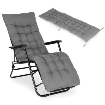 Multigarden HT-CUSHION liels un mīksts matracis dārza zvilnim 160 cm, pelēks
