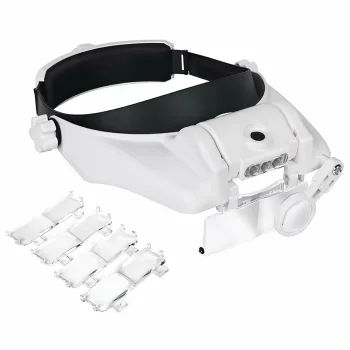 LED palielināmās brilles ar maināmām lēcām (līdz 8X)
