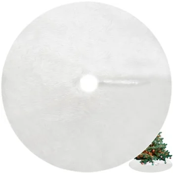Paklājiņš zem eglītes Ruhhy, 150 cm, balts