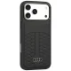 Audi Leather Case MagSafe vāciņš priekš iPhone 18 Pro Max / 17 Pro Max, melns