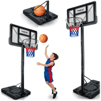Neo-Sport NS-282 regulējams basketbola grozs (135-300 cm)