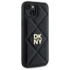 DKNY Quilted Stack Logo iPhone 15 Plus vāciņš, melns