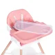 ECOTOYS 2in1 bērnu barošanas krēsliņš, rozā