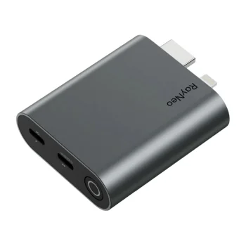 RayNeo HDMI uz USB-C adapteris AR brillēm ar uzlādes funkciju