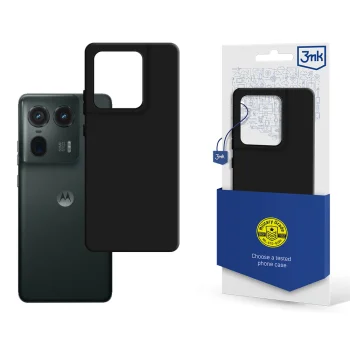 3mk Matt Case telefona vāciņš priekš Motorola Moto Edge 50 Ultra, melns
