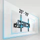 Humberg TV sienas kronšteins 25-70\", līdz 50 kg