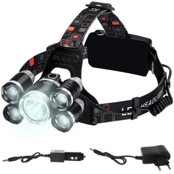 Trizand 5 x LED T6 CREE galvas lukturis
