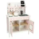 Bērnu koka virtuve MDF Lulilo FLoro ar traukiem 82cm, Rozā | Children\'s Wooden Kitchen