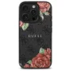 Guess iPhone 16 Pro Max vāciņš 4G Flowers Print MagSafe, melns