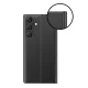 Atverams vāciņš Samsung Galaxy A35 New Sleep View ar statīvu, melns