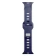 3mk silikona siksniņa Apple Watch 42 / 44 / 45 / 49 mm, zila