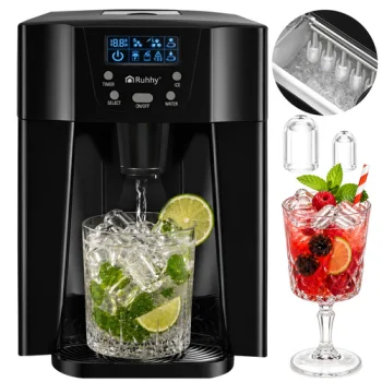 Ruhhy 00027306 Ledus ģenerators 3L, 12kg/24h, Melns