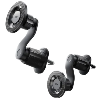 ESR OmniLock MagSafe magnētiskais telefona auto turētājs pie ventilācijas lūkas, melns