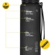 Sporta ūdens pudele 4FIZJO 650 ml, melna