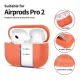 Austiņu maciņš Tech-Protect Silicone priekš Apple AirPods Pro 1 / 2, oranžs