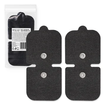 4FIZJO gēla elektrodi elektrostimulatoram EVO 3in1, 12x6 cm, 2 gab., melni
