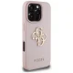 Guess Grained Big 4G Logo vāciņš Apple iPhone 16 Pro rozā