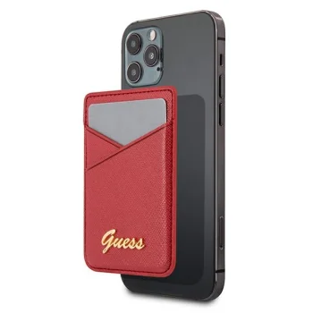 Guess Saffiano MagSafe karšu maks GUWMSSASLRE Sarkans