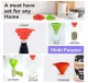 Silikona Saliekamā Piltuve, diametrs 1cm, Dažādas krāsas | Silicone Collapsible Funnel