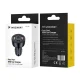 Wozinsky WLS-04 automašīnas lādētājs 60W, 2x USB-C / 2x USB-A - melns