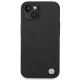 BMW Silikona aizsargvāciņš ar metāla logo iPhone 14 / 15 / 13, Melns