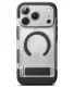 Ringke UX Magnetic vāciņš iPhone 18 Pro Max / 17 Pro Max ar MagSafe un statīvu, caurspīdīgs