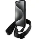 BMW M Edition Carbon Stripe & Strap vāciņš priekš iPhone 15 Pro Max, melns