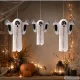 3D papīra spoks Halloween dekorācija, saliekams, balts