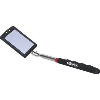 KS Tools elastīgais pārbaudes spogulis ar LED apgaismojumu