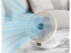 Bezvadu saliekams galda ventilators ar sienas stiprinājumu, 3.7W