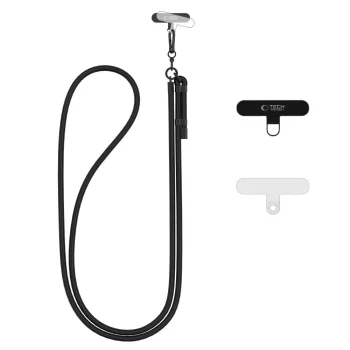 Kakla un pleca siksniņa telefonam Tech-Protect C1S Rope Crossbody, melna