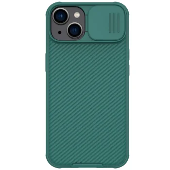 Nillkin CamShield Pro vāciņš iPhone 14 Plus ar kameras aizsegu, zaļš