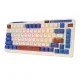 Bezvadu mehāniskā klaviatūra Royal Kludge KZZI K75 pro RGB, Moment Switch (retro zila) | Wireless mechanical...