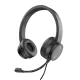 Conceptronic POLONA05B Stereo USB austiņas ar mikrofonu Melnas