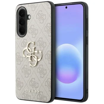 Guess Leather 4G Metal Logo vāciņš Samsung Galaxy A57 5G, rozā