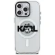 Karl Lagerfeld IML Choupette Head Sketch MagSafe vāciņš priekš iPhone 16 Pro, caurspīdīgs