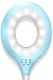 Bakalu LED galda lampa ar organizatoru KZ1073, zila