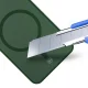 3mk Smoke MagCase vāciņš Samsung Galaxy S24 ar MagSafe atbalstu, zaļi caurspīdīgs
