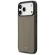 Mercedes Leather The Move MagSafe vāciņš iPhone 17 Pro Max, Taupe
