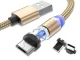 Magnētiskais uzlādes kabelis 3-in-1 (Micro USB, Type-C, Lightning), 1m, zelta