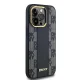 DKNY iPhone 14 Pro vāciņš Leather Checkered Mono Pattern MagSafe, melns