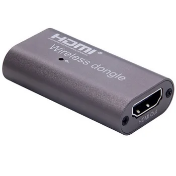 Bezvadu HDMI Adapteris 1080P Alumīnija Pelēks