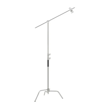 Neewer SC320 nerūsējošā tērauda C-veida statīvs ar izbīdāmo stieni 320 cm, sudraba