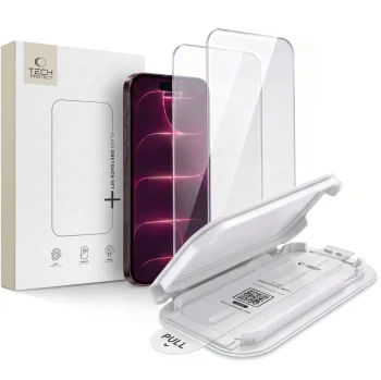 Aizsargstikls Tech-Protect OneTouch Set+ 2-Pack priekš iPhone 18 Pro Max / 17 Pro Max, 2 gab., caurspīdīgs