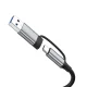 USB centrmezgls 8-in-1 Wozinsky WAH-81 ar USB-C, USB 3.0, karšu lasītāju un 3.5 mm ligzdu, pelēks