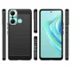 Vāciņš Infinix Hot 20 Play telefonam, Carbon Case sērija, melns