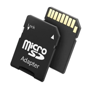 Micro SD uz SD atmiņas kartes adapteris, melns