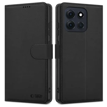 Tech-Protect Wallet atverams vāciņš Motorola Moto G86 5G telefonam, Black