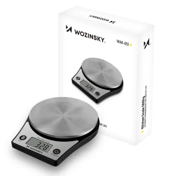 Virtuves svari Wozinsky WAK-651 līdz 5 kg ar LCD ekrānu, melni