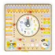 Ecotoys ESC-W-036 koka izglītojošā tāfele - kalendārs un pulkstenis